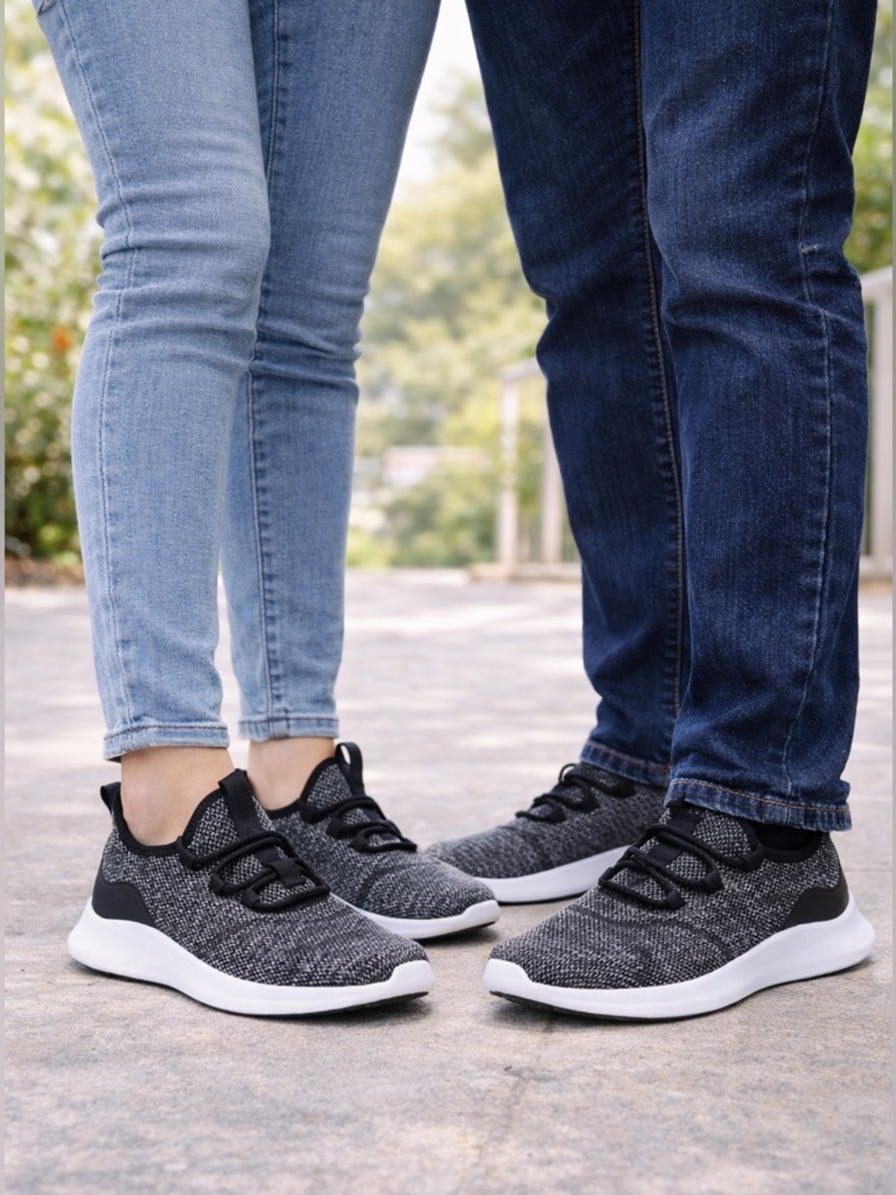 Avia Black Knit Athletic Shoes